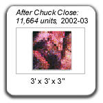 "After Chuck Close..." by Devorah Sperber, 2002-03