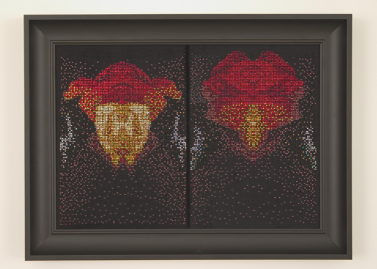 "After van Eyck, (Man with a Red Turban), 2006, by Devorah Sperber, Brooklyn Museum, 2007