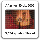 "After van Eyck," Eye-Centered Portrait Series, by New York Artist, Devorah Sperber, 2006