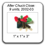 "After Chuck Close..." by Devorah Sperber, 2002-03