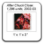 "After Chuck Close..." by Devorah Sperber, 2002-03