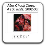 "After Chuck Close..." by Devorah Sperber, 2002-03