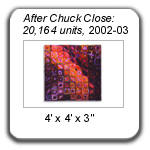 "After Chuck Close..." by Devorah Sperber, 2002-03