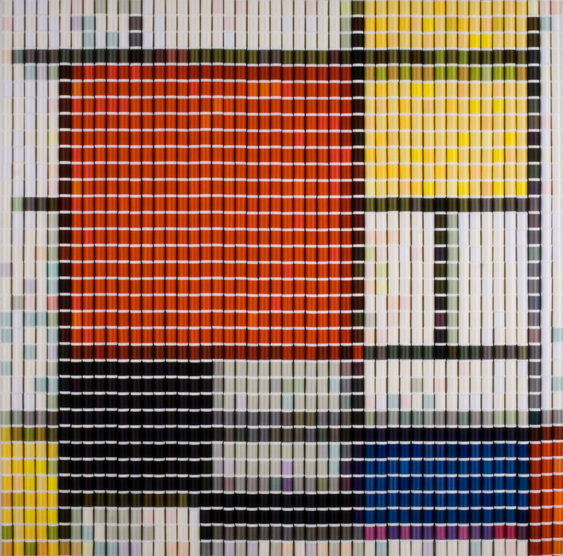 After Mondrian (Fashion 26), 2009, by Devorah Sperber, New York