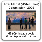 After Monet (Water Lilies), 2005, by Devorah Sperber, commissioned for a corporate lobby in Arlington, VA, 2005